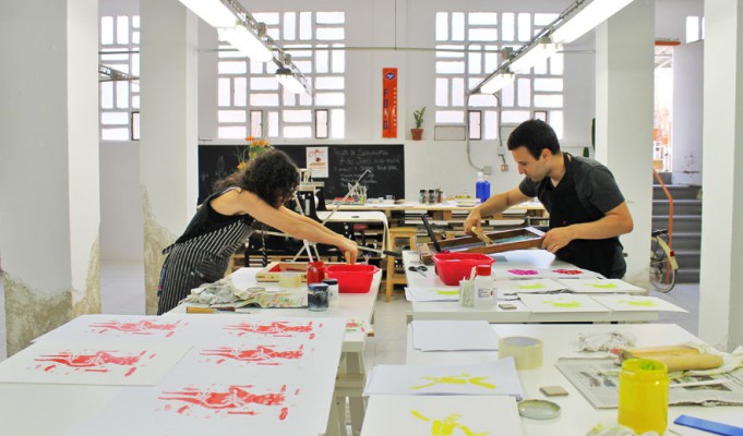 Taller de Serigrafía con fotolitos sobre poliester: resultados